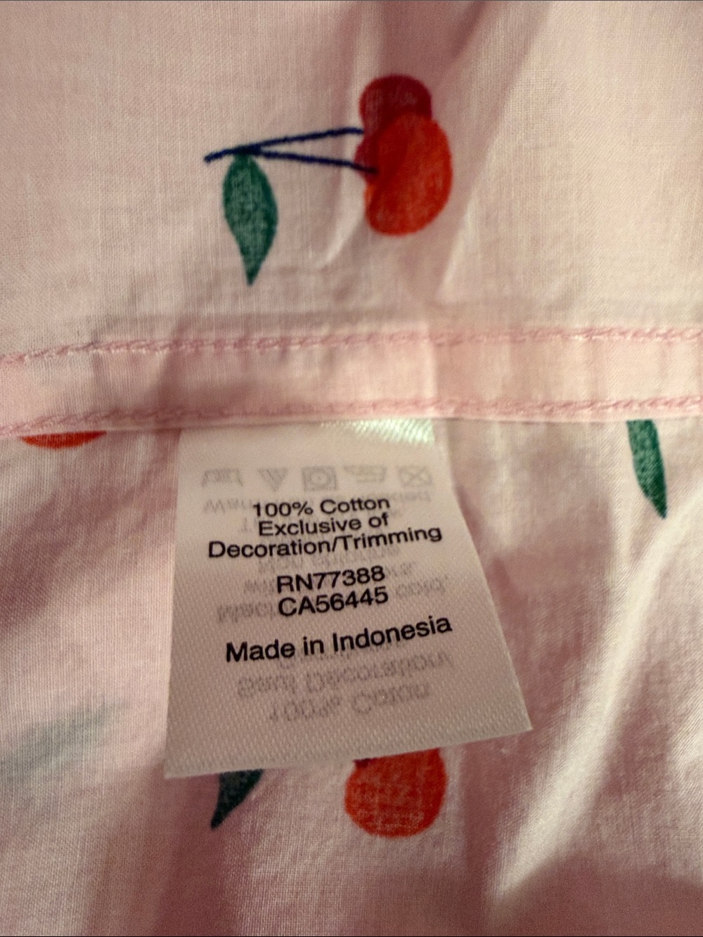 J. Crew Pink Cherry-Print Short Pajama Set - Picture 8 of 9
